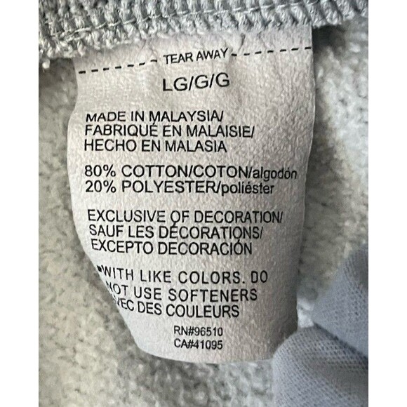 Under Armour Gray Fleece Lined Sweatpants Jogger Mens Size Large Drawstring - Picture 9 of 9